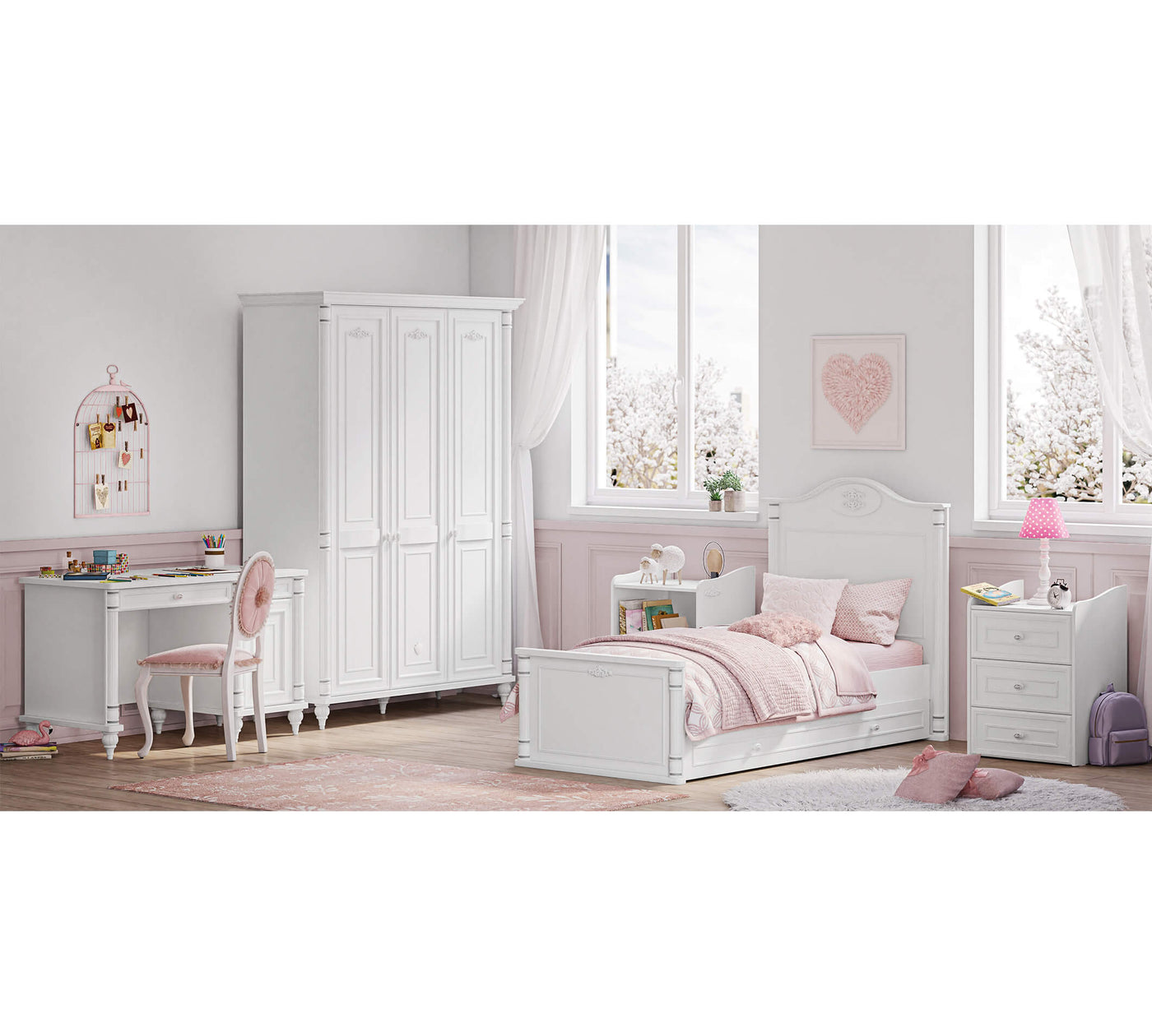 Romantic baby krevat femijesh qe rritet (+ krevati i prinderve )(80x180)