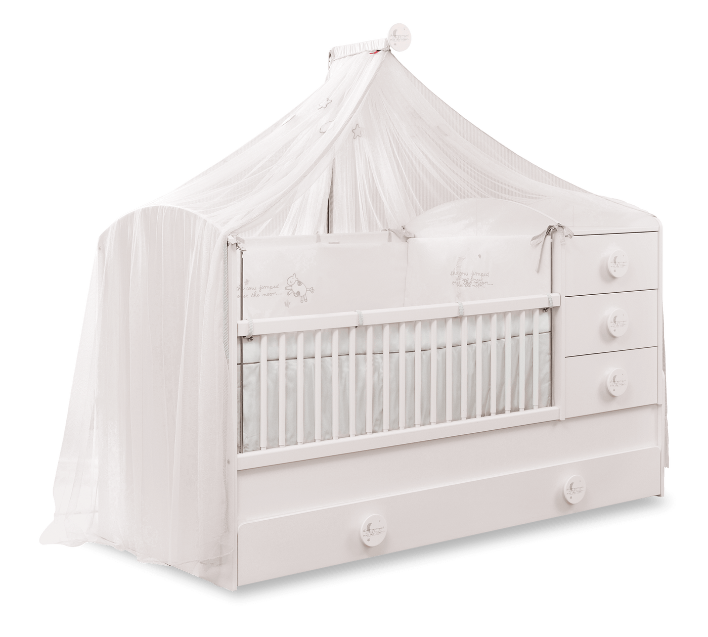 Baby Cotton Sl - Krevat bebe i konvertueshem (80x180 Cm)
