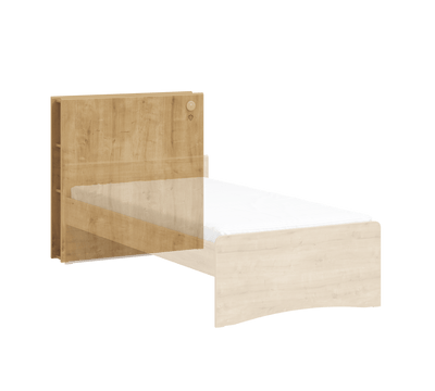 Mocha koke krevati me Rafte për Libra (100 cm)
