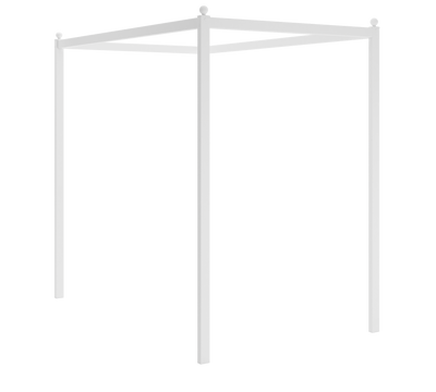 Rustic White Korniza e shtratit për Perde (120x200 cm)
