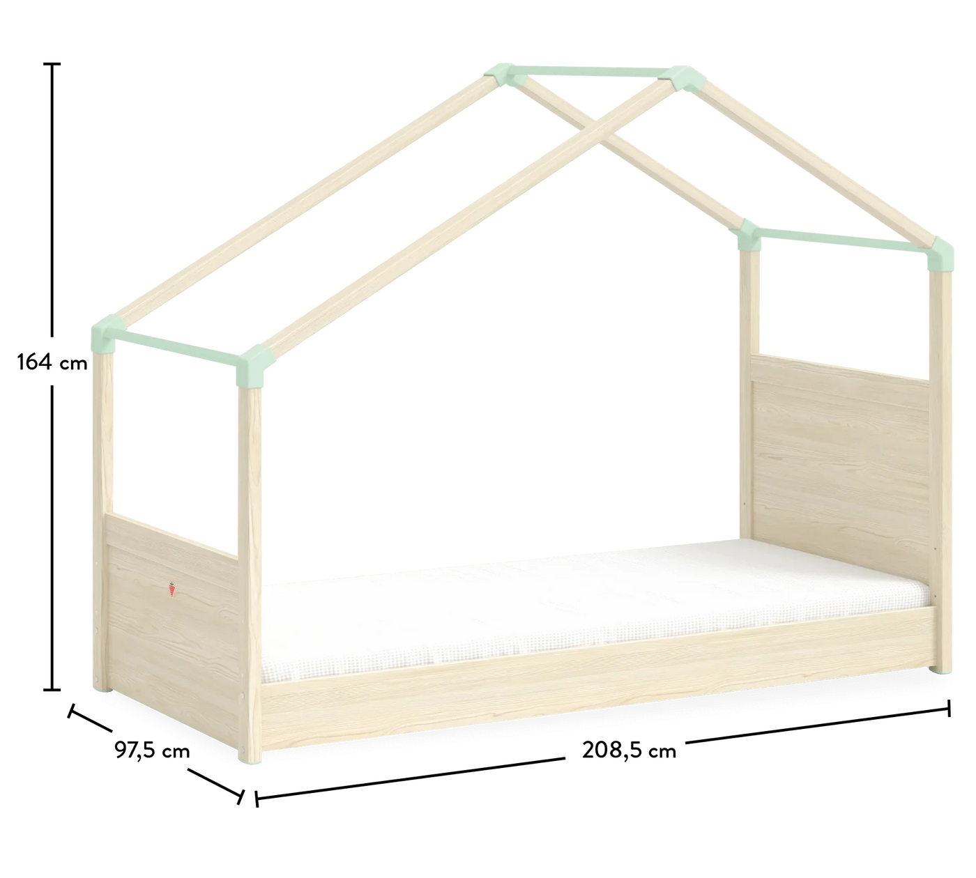 Montes Natural krevat me çati anësore