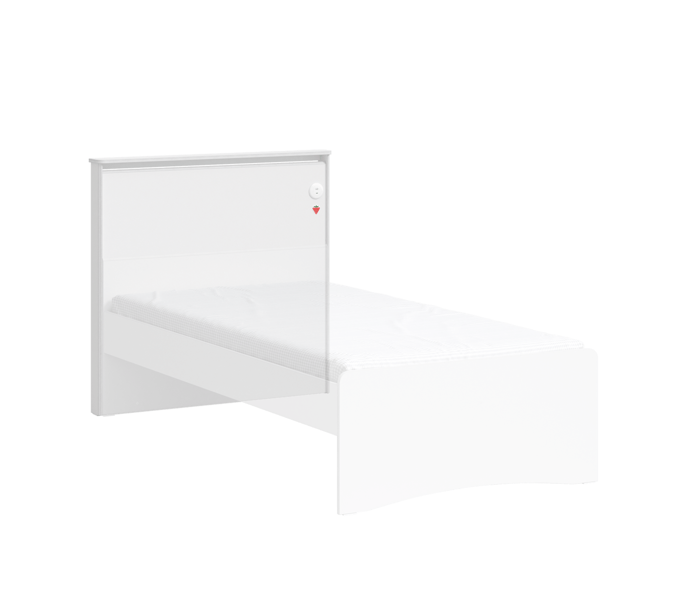 Montes white koke krevati  (100 cm)