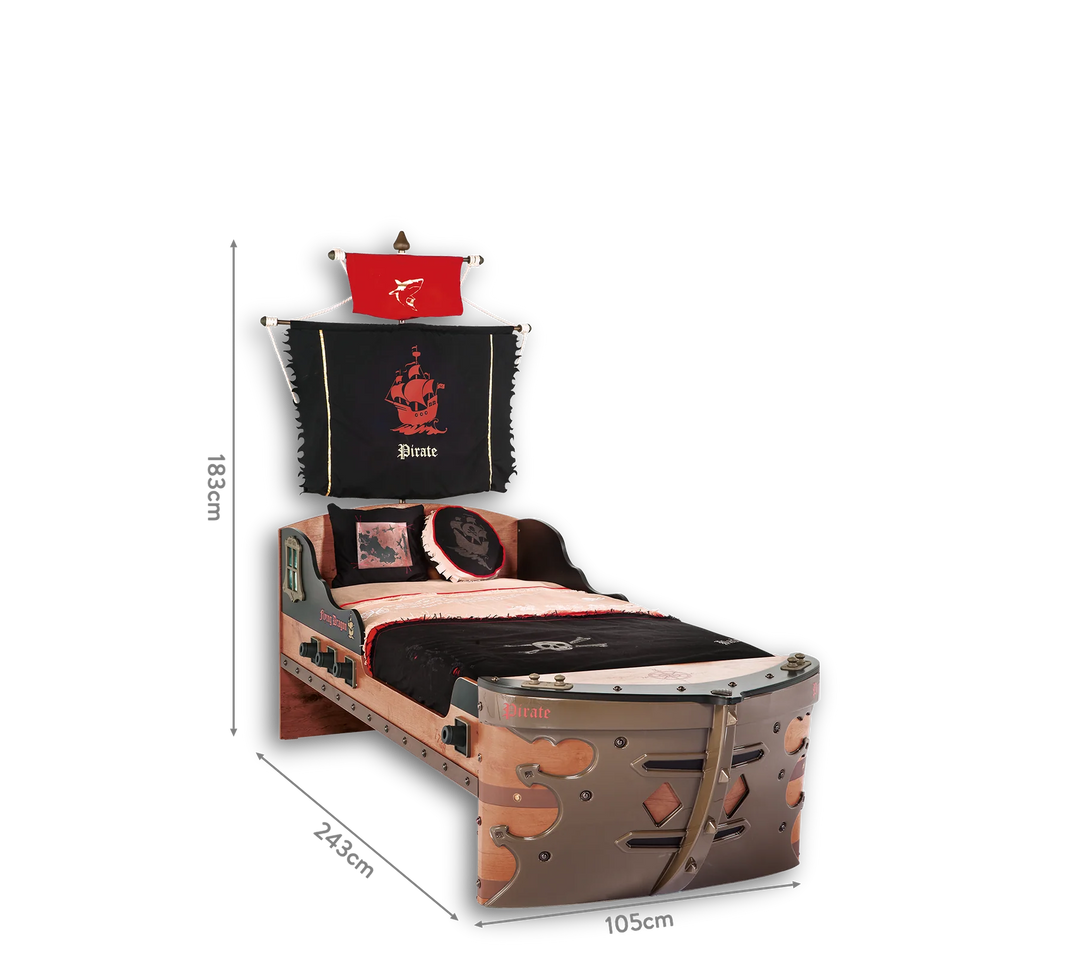 Krevat Pirate (S-90x190 cm)