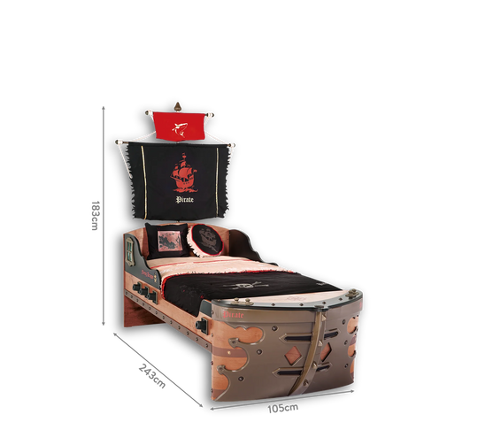 Krevat Pirate (S-90x190 cm)