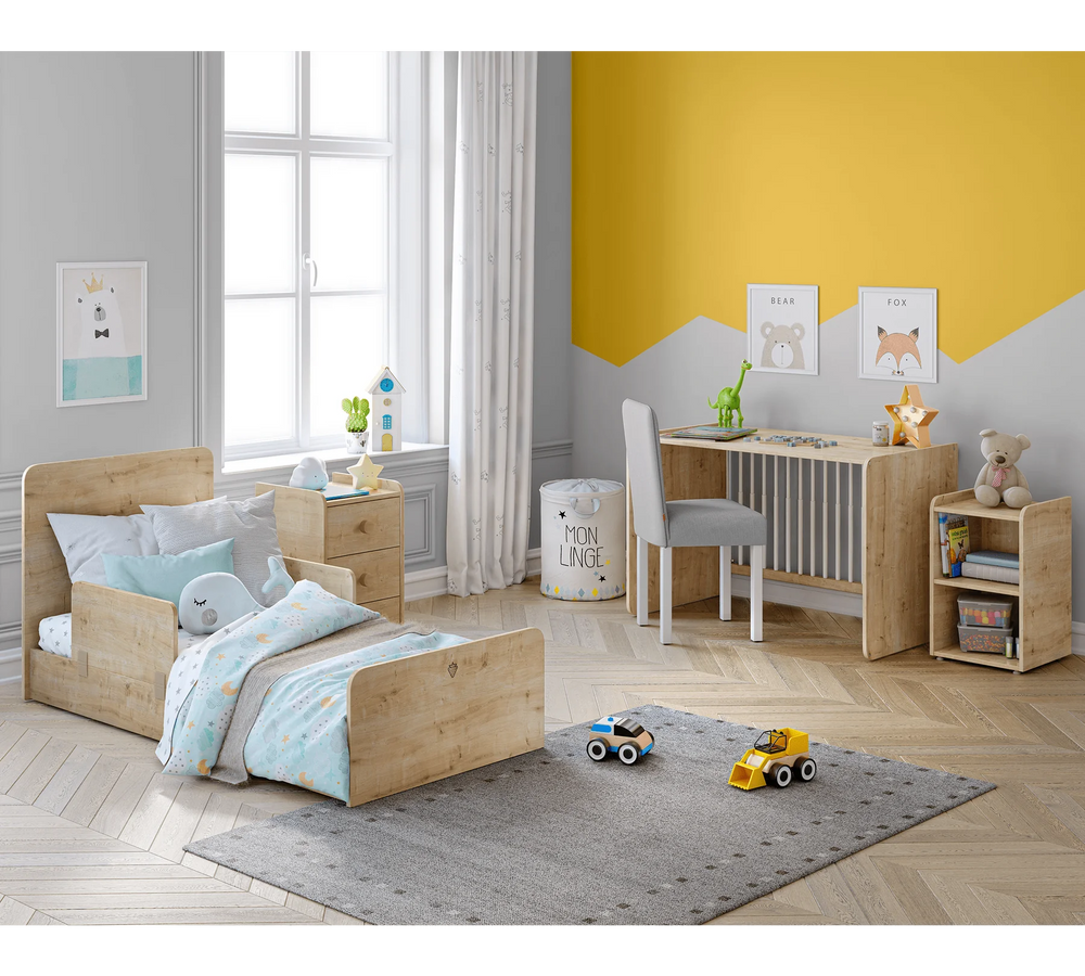 Baby Mocha Krevat Bebi me tundje dhe i transformueshem (70x115-70x160 cm)