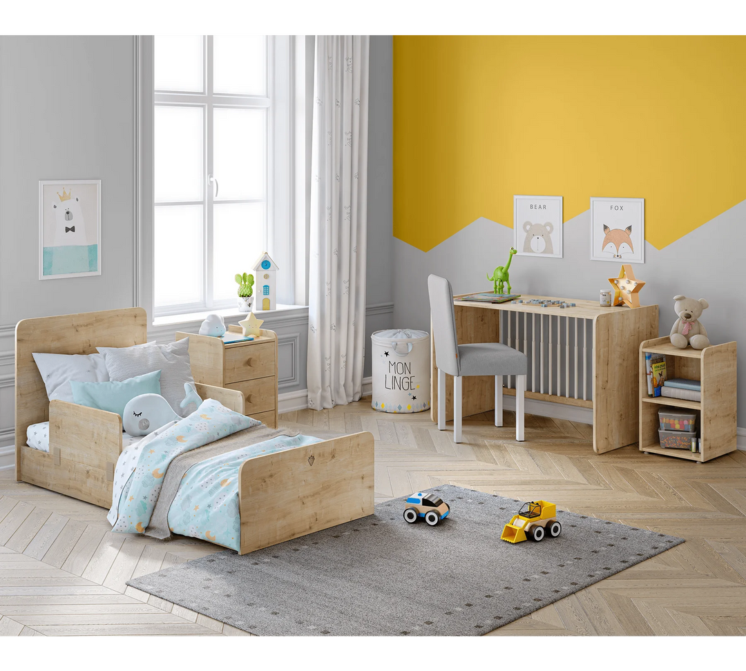 Baby Mocha Krevat Bebi me tundje dhe i transformueshem (70x115-70x160 cm)