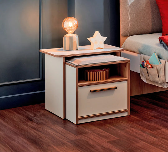 Komodina Modera me Mini Tavolinë