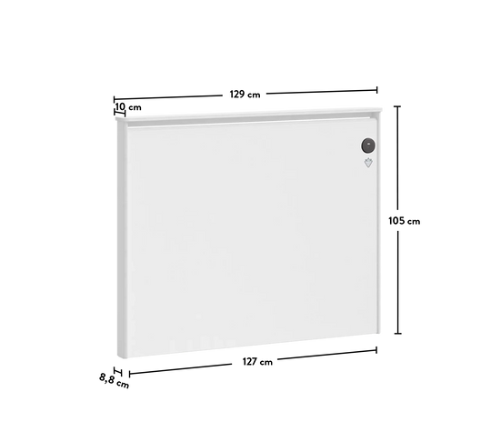 White Krevat 100x200