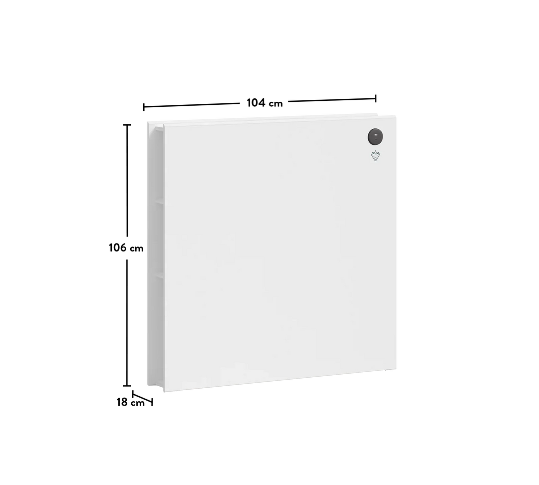White Krevat 100x200