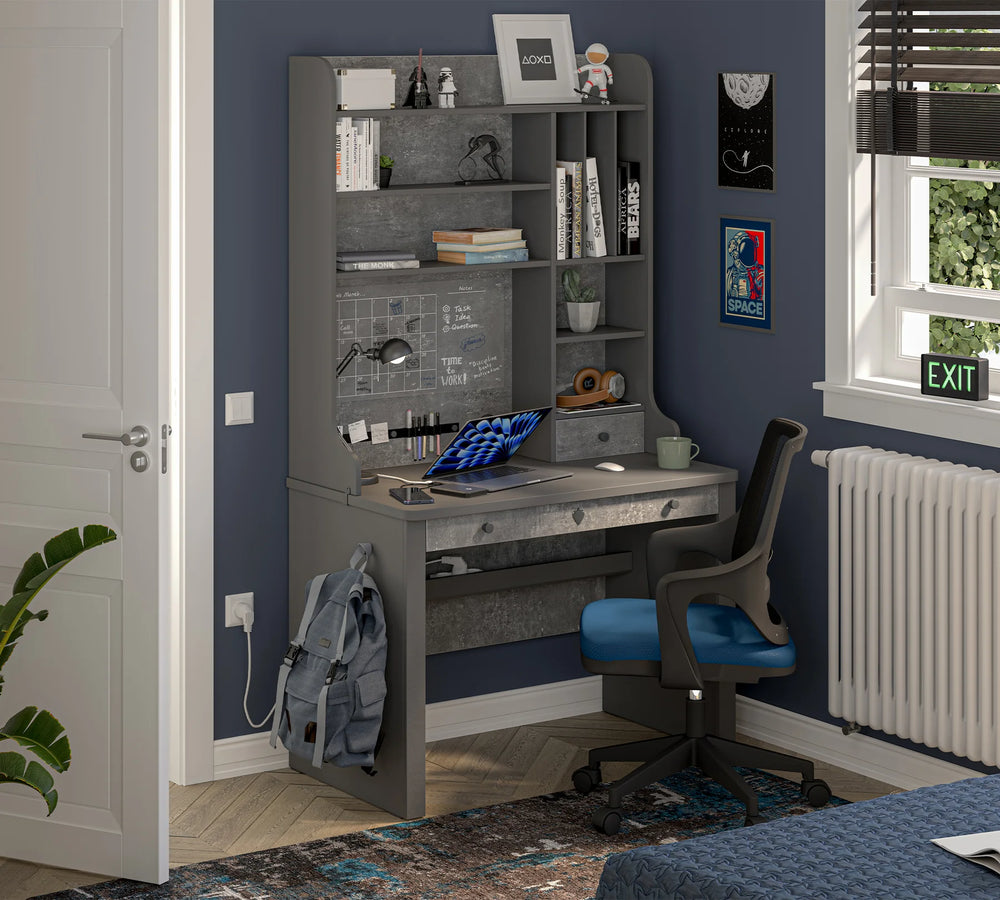 Space Gray – Tavolinë e Ngushtë Pune dhe Studimi