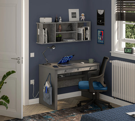 Space Gray – Tavolinë e Ngushtë Pune dhe Studimi