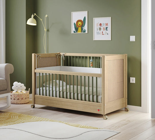 Baby Loof krevat per femije me rrota (60x120 cm)