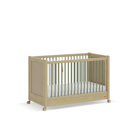 Baby Loof krevat per femije me rrota (60x120 cm)
