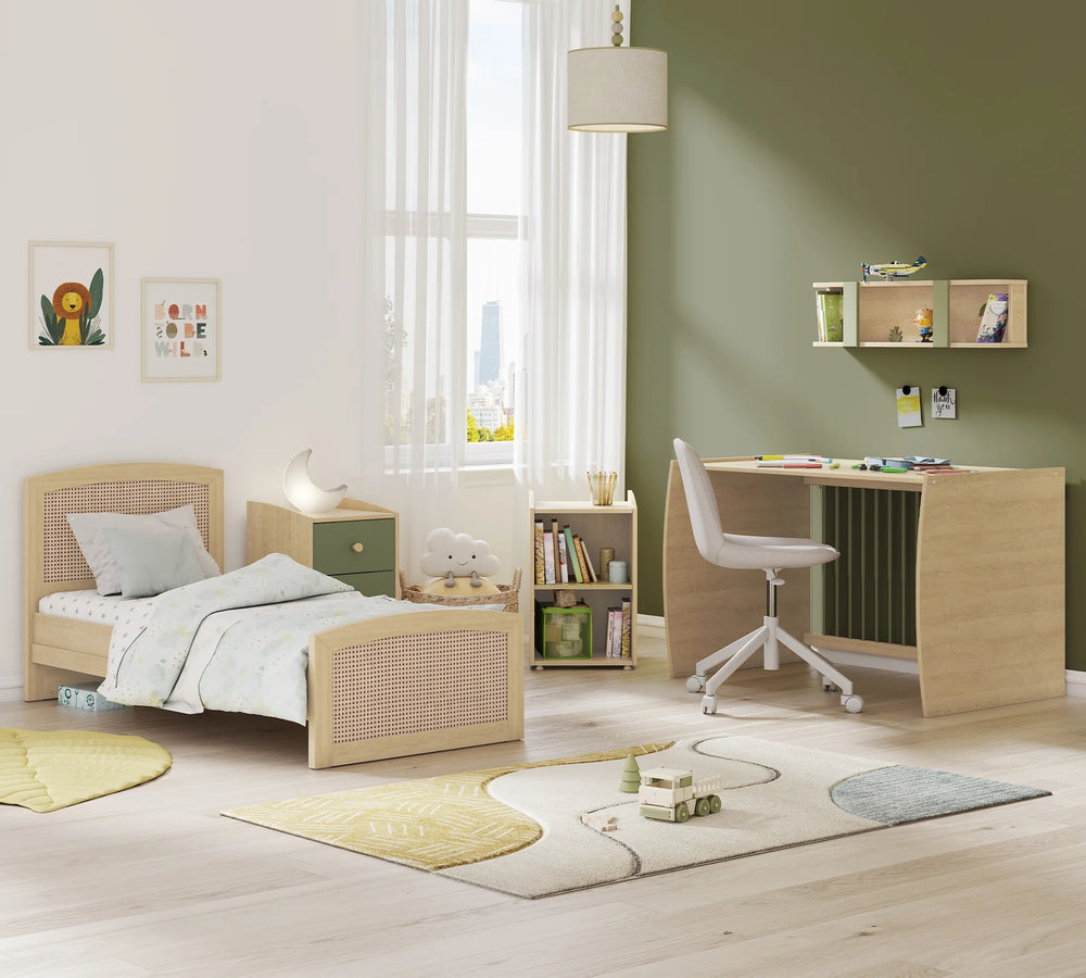 Baby Loof Krevat Bebi me tundje dhe i transformueshem (70x115-70x160 cm)