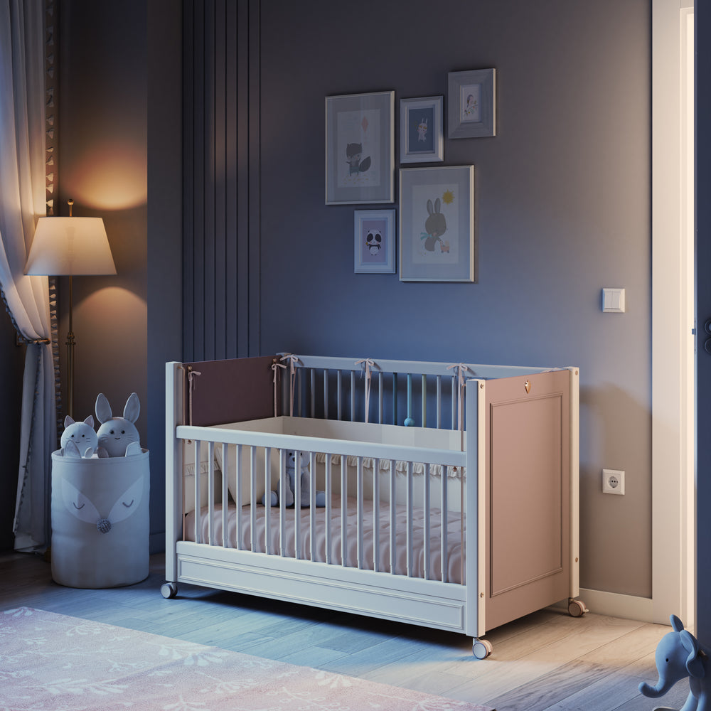 Elegance Baby krevat per femije me rrota (60x120 cm)