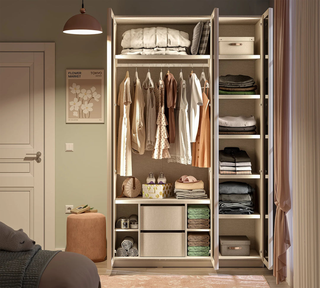 Garderoba Three-Door Cream me tre dyer xhami