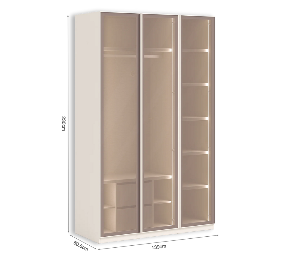 Garderoba Three-Door Cream me tre dyer xhami