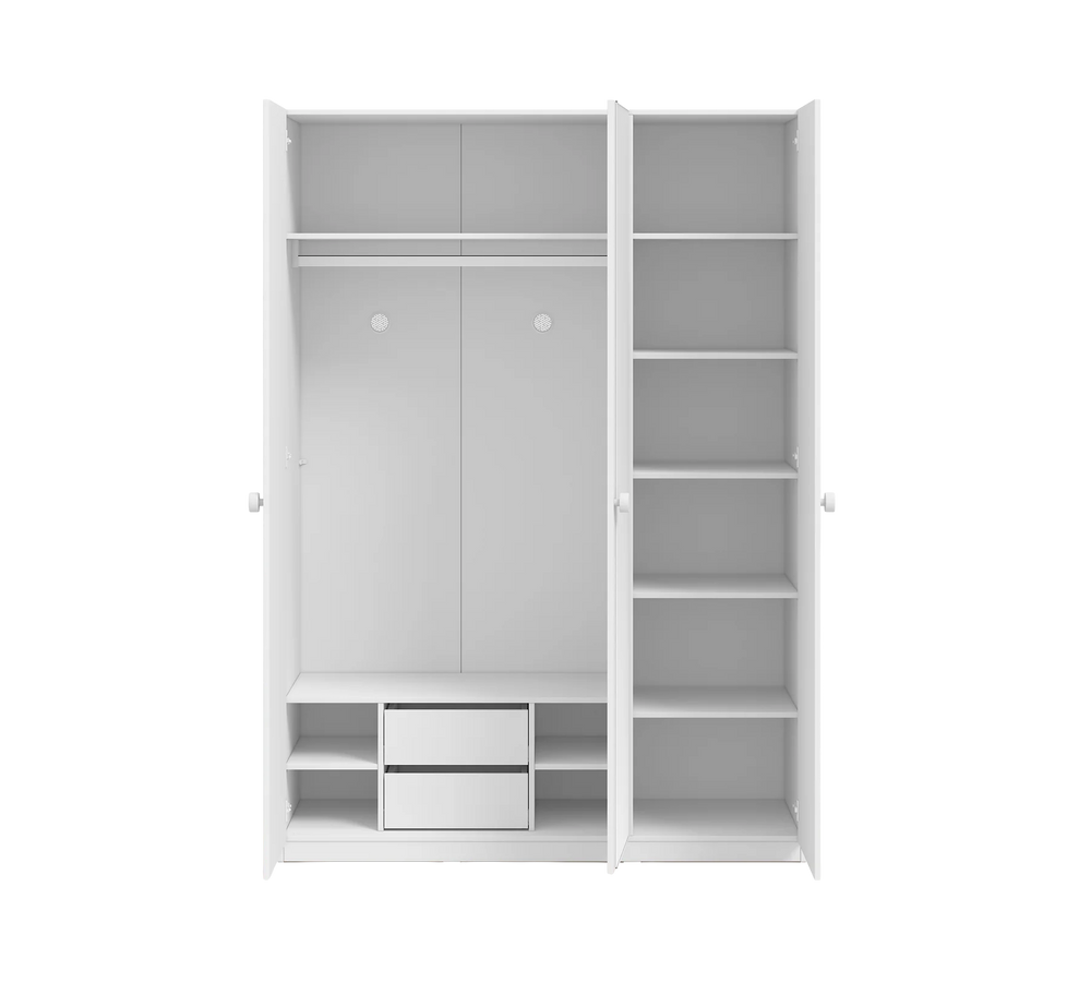 Varia e bardhe dollap me 3 dyer