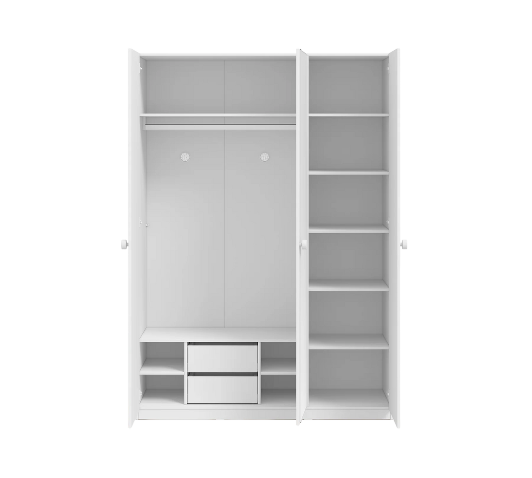 Varia e bardhe dollap me 3 dyer