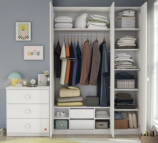 Varia e bardhe dollap me 3 dyer