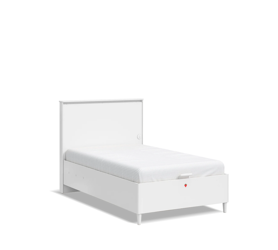 Krevat Varia e bardhe me kontinetor