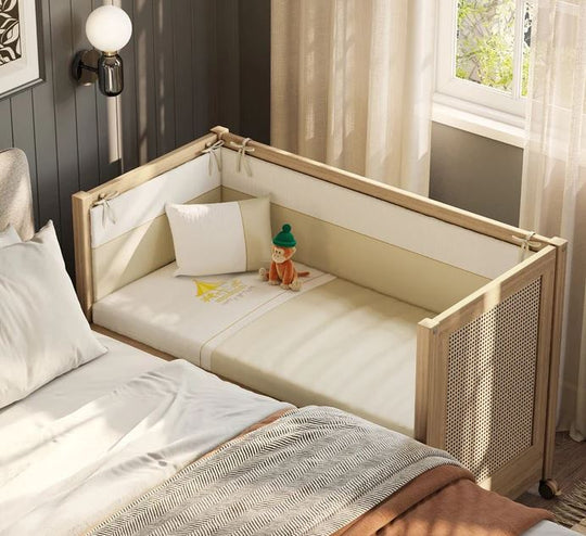 Krevat Bebi Loof me Rrota 60×120 cm