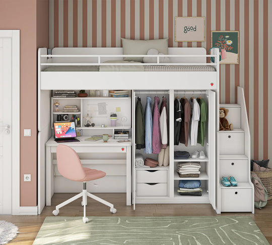 Varia e bardhe krevat marinar studio kombinim 2