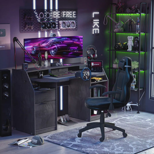 Gaming Tavolinë pune E zezë