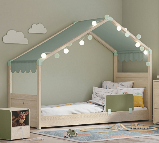 Montes Natural krevat me çati anësore