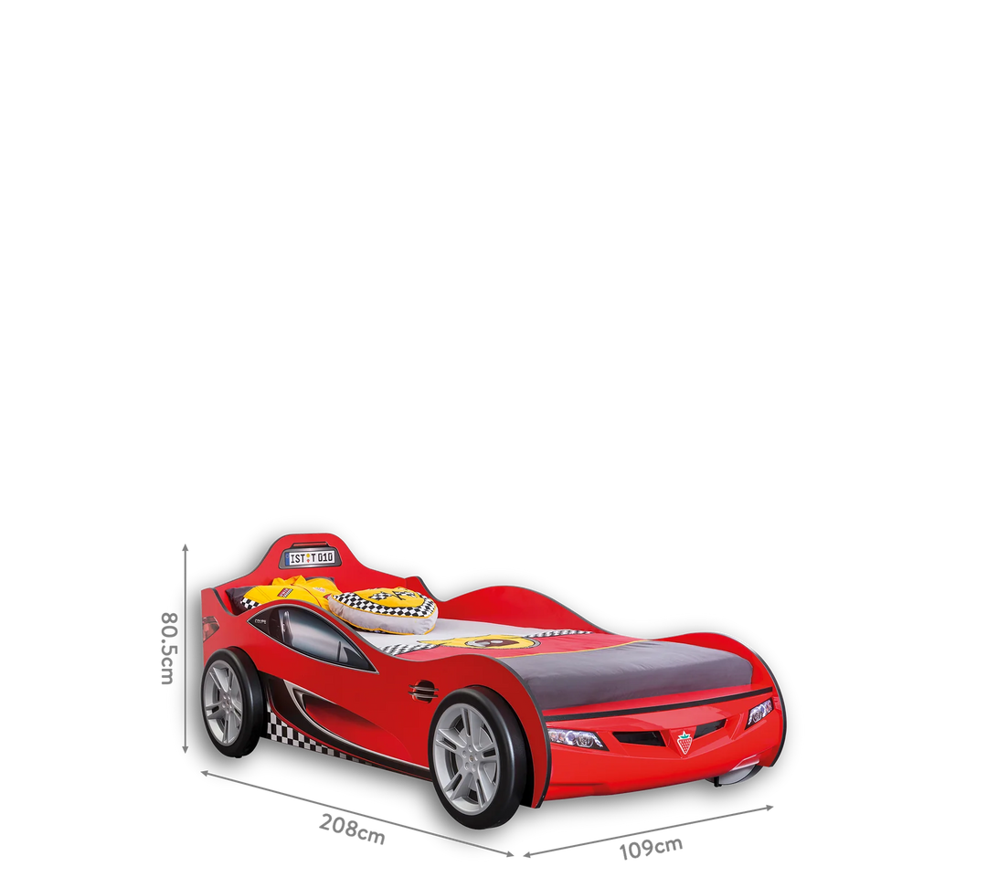 Krevat makine Racecup( I Kuq)  (90x190 cm)
