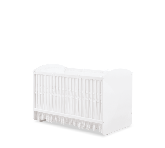 Krevat White që lëkundet për Bebe (70x130 cm)