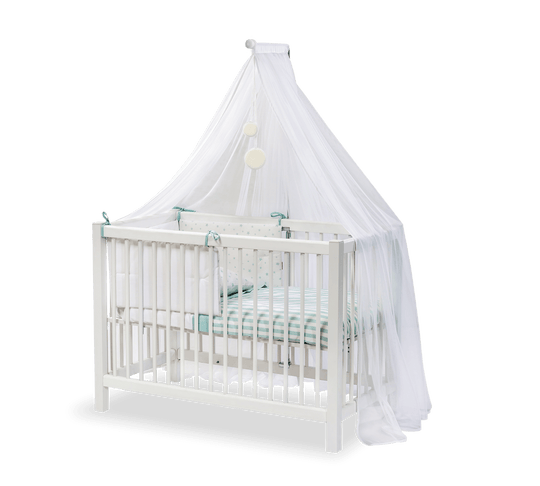 Mini White Shtrat për Bebe (50x100 cm)