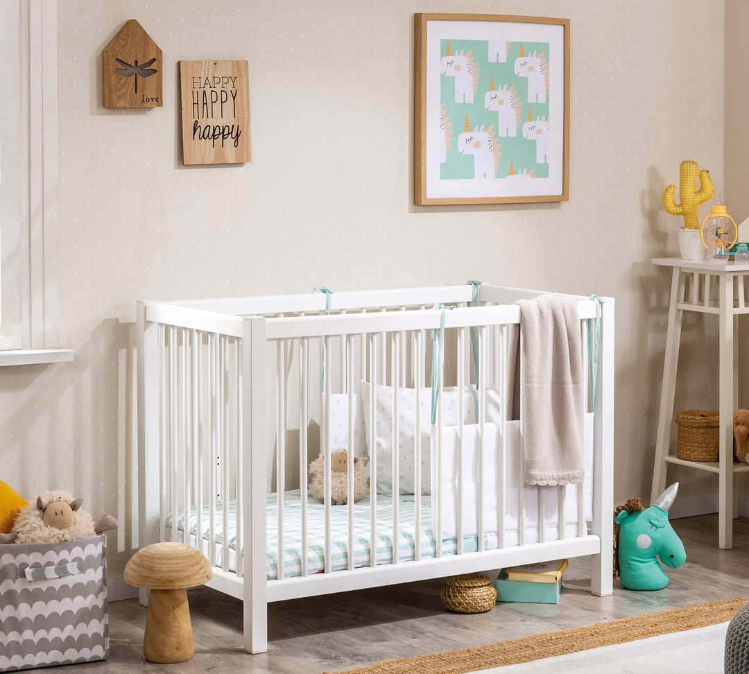 Mini White Shtrat për Bebe (50x100 cm)