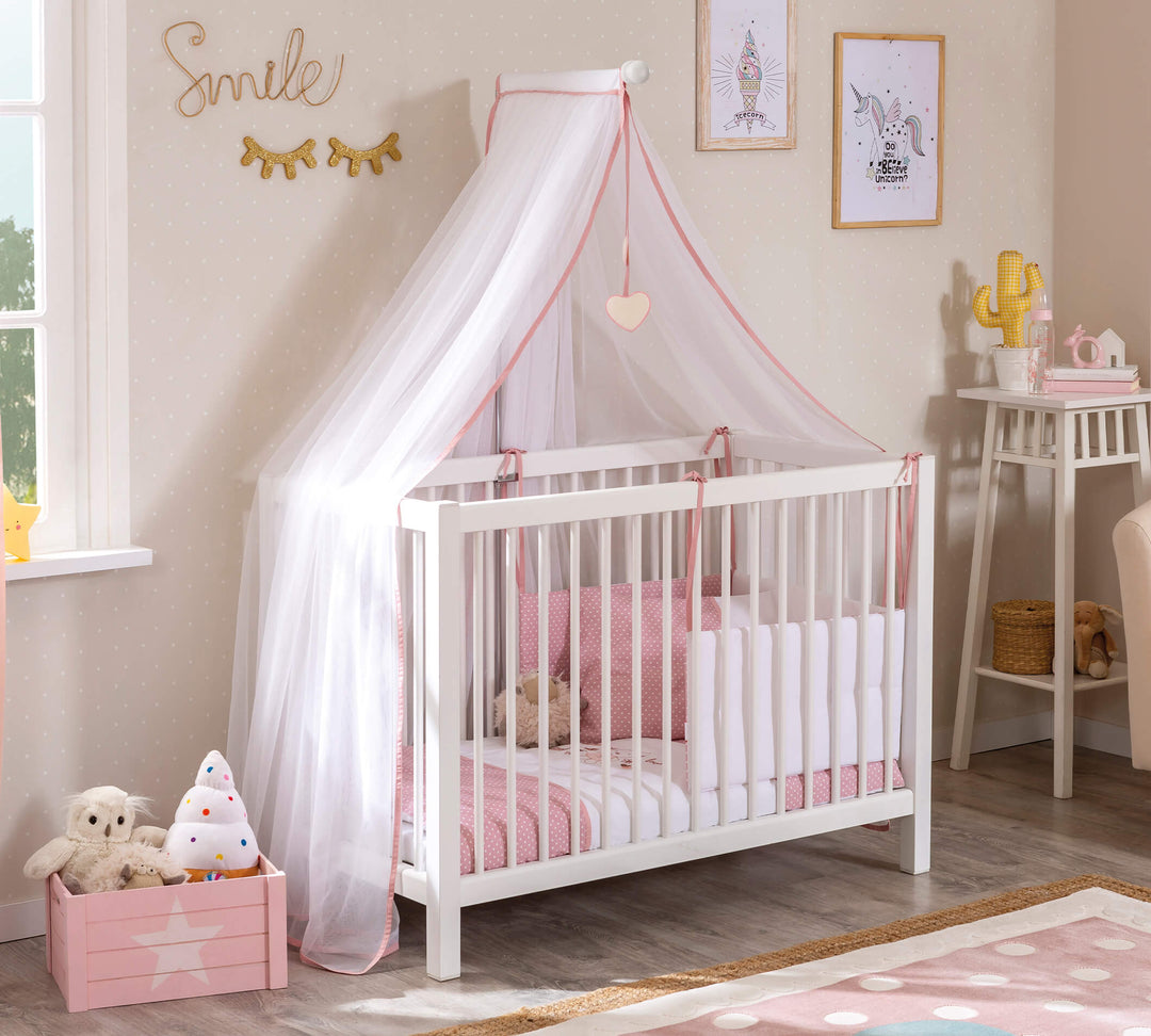 Mini White Shtrat për Bebe (50x100 cm)
