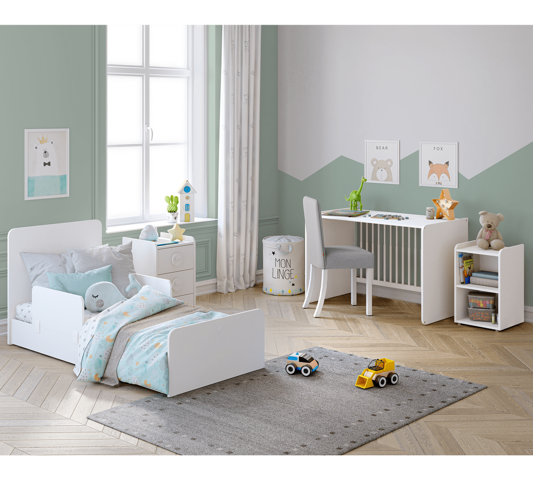 Baby Cotton Krevat Bebi me tundje dhe i transformueshem (70x115-70x160 cm)