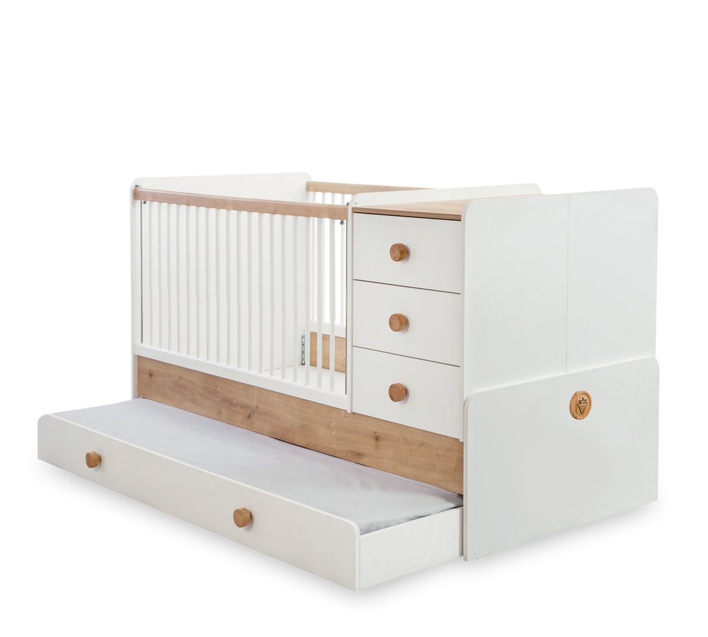 Natura Baby Sl Krevat Bebi i transformueshem (+krevat I prindërve) (80x180 cm)