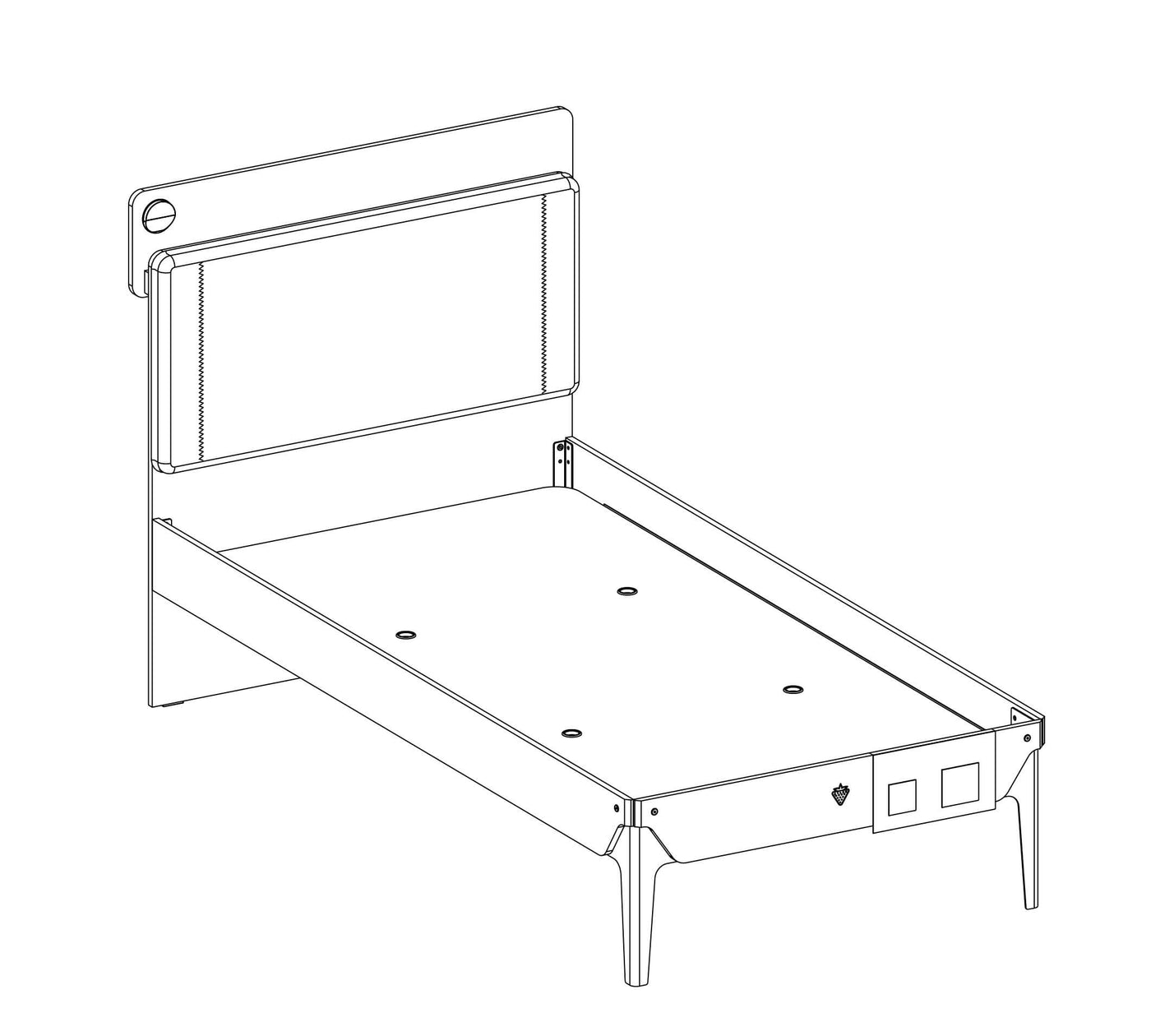 Krevat Trio Line  (120x200 cm)