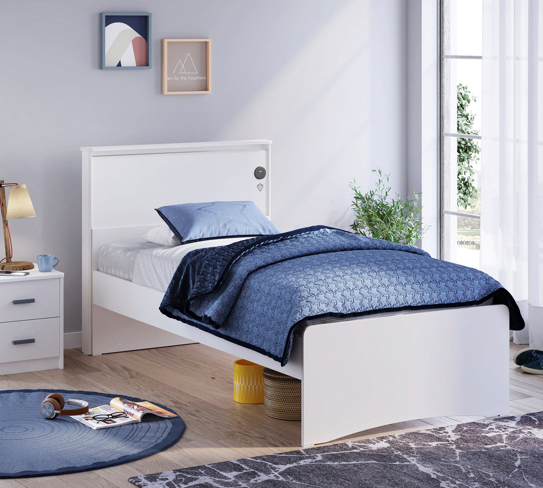 White Düz Başlık (100 cm)
