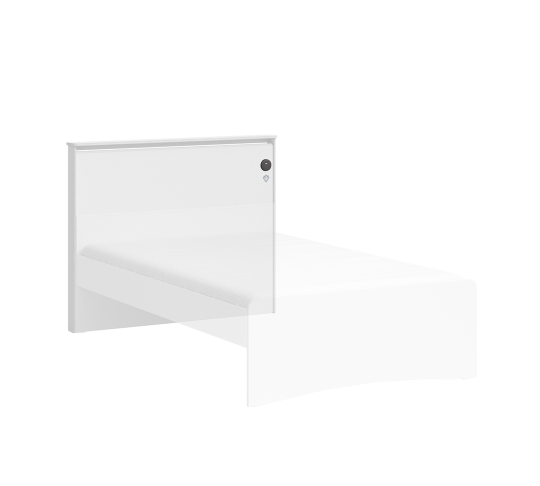 White Düz Başlık (120 cm)