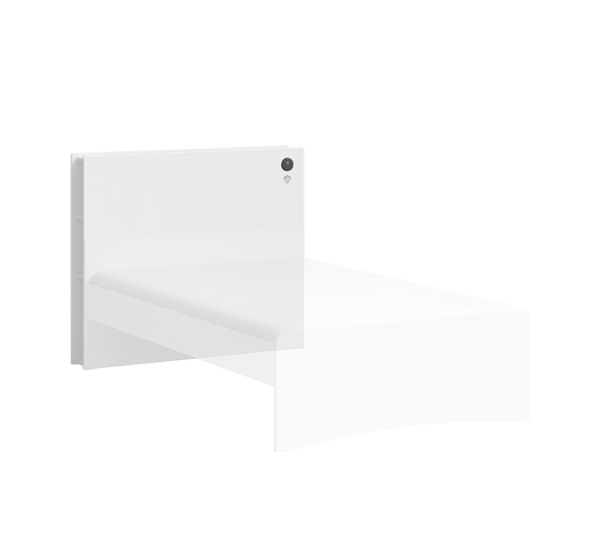 White Kitaplıklı Başlık (120 cm)