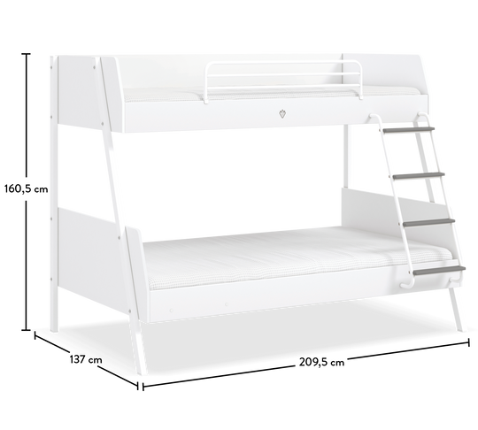 Krevat Marinar White i gjere (90x200- 120x200 cm)
