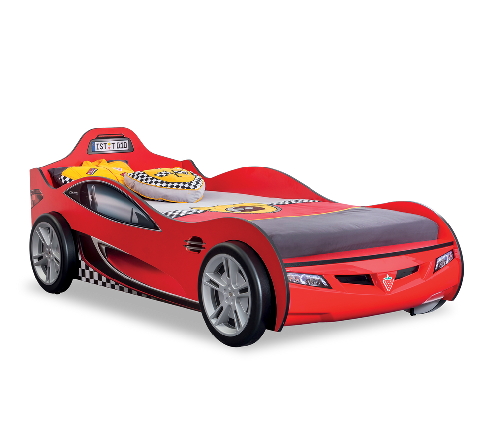 Krevat makine Racecup( I Kuq)  (90x190 cm)
