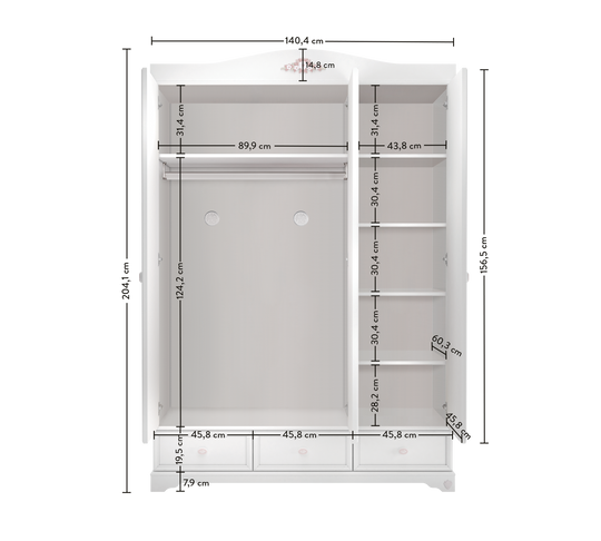 Rustic White dollap me 3 dyer