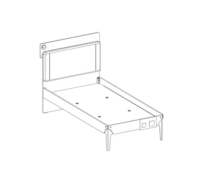 Krevat Duo Line (100x200 cm)