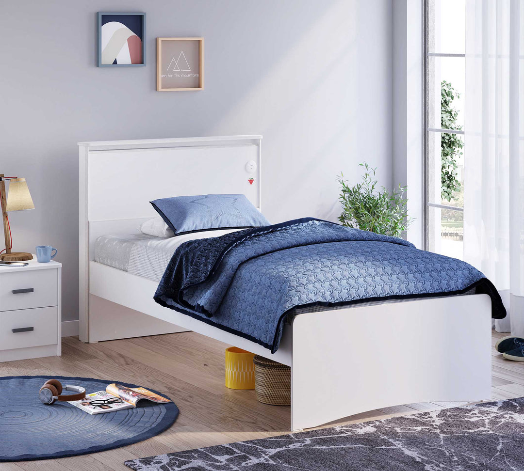 Montes White koke krevati  (120 cm)