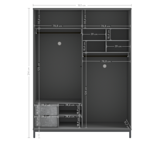 Space Gray Dollap me dyer Rrëshqitëse