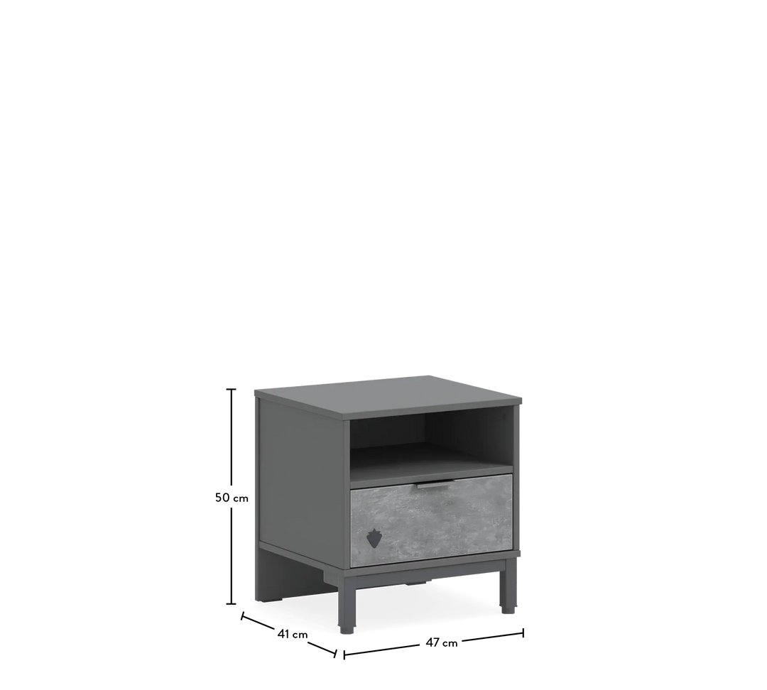 Space Gray Komodinë