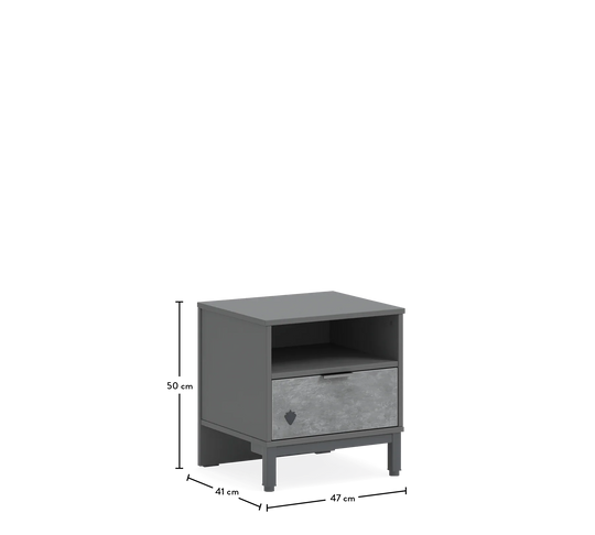 Space Gray Komodinë