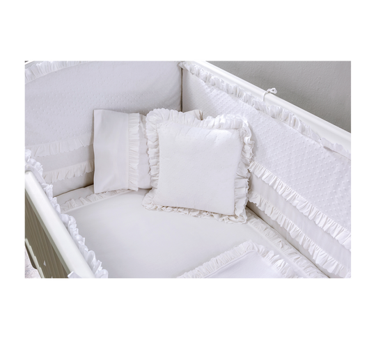 White Set mbulese (e bardhe) për Bebe (70x130 cm)