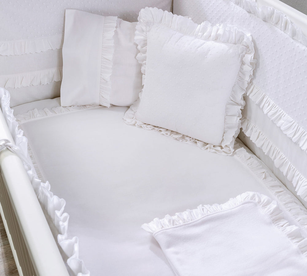 White Set mbulese (e bardhe) për Bebe (70x130 cm)